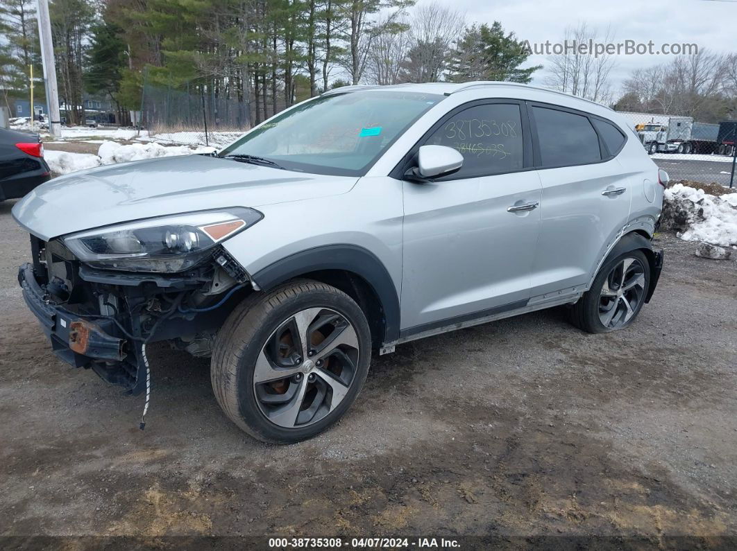 2017 Hyundai Tucson Limited Silver vin: KM8J3CA22HU272191