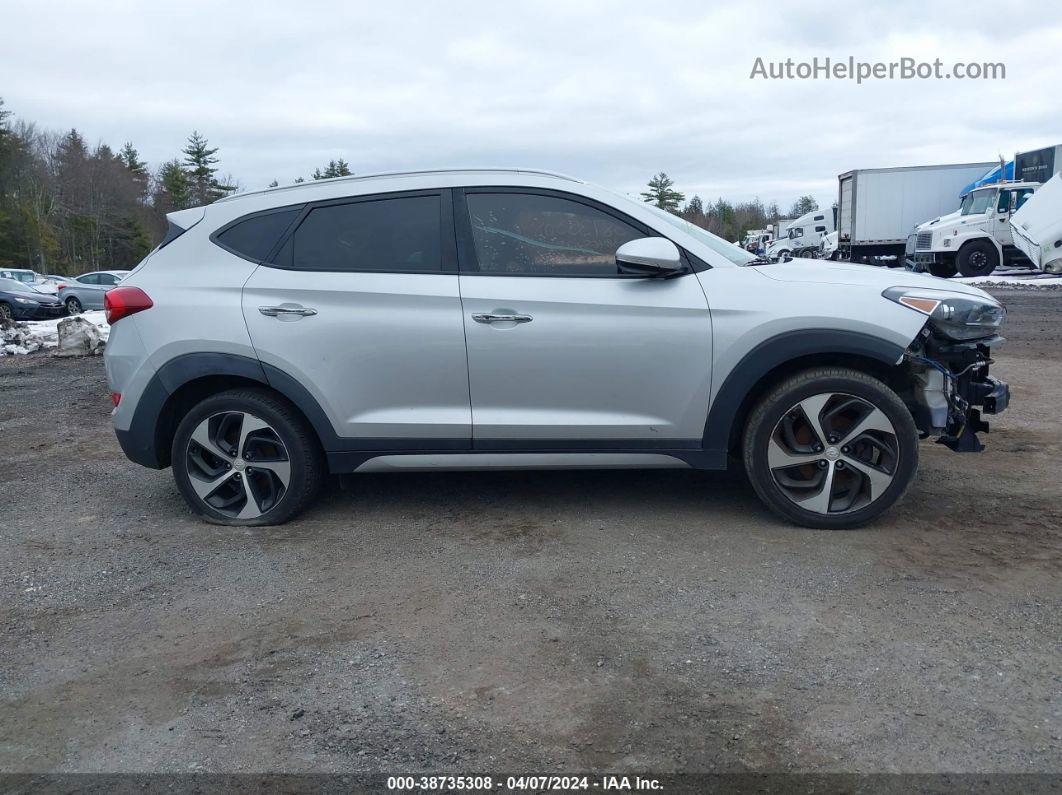 2017 Hyundai Tucson Limited Silver vin: KM8J3CA22HU272191