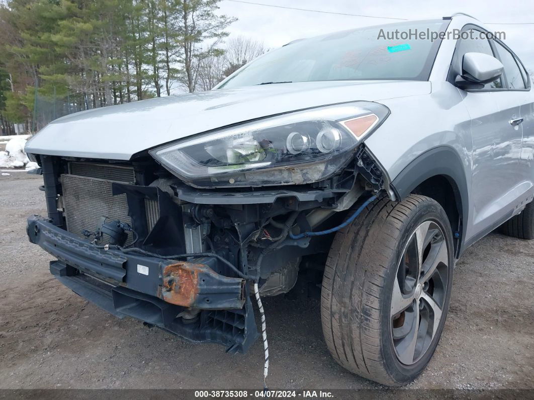 2017 Hyundai Tucson Limited Silver vin: KM8J3CA22HU272191