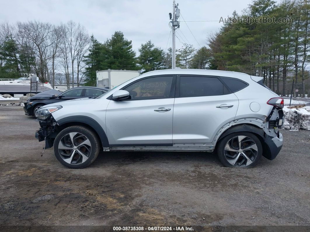 2017 Hyundai Tucson Limited Silver vin: KM8J3CA22HU272191