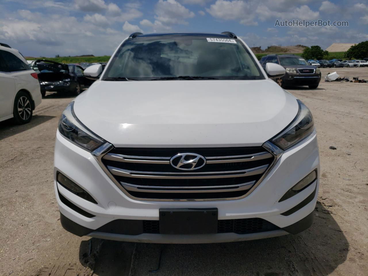 2017 Hyundai Tucson Limited White vin: KM8J3CA22HU295549