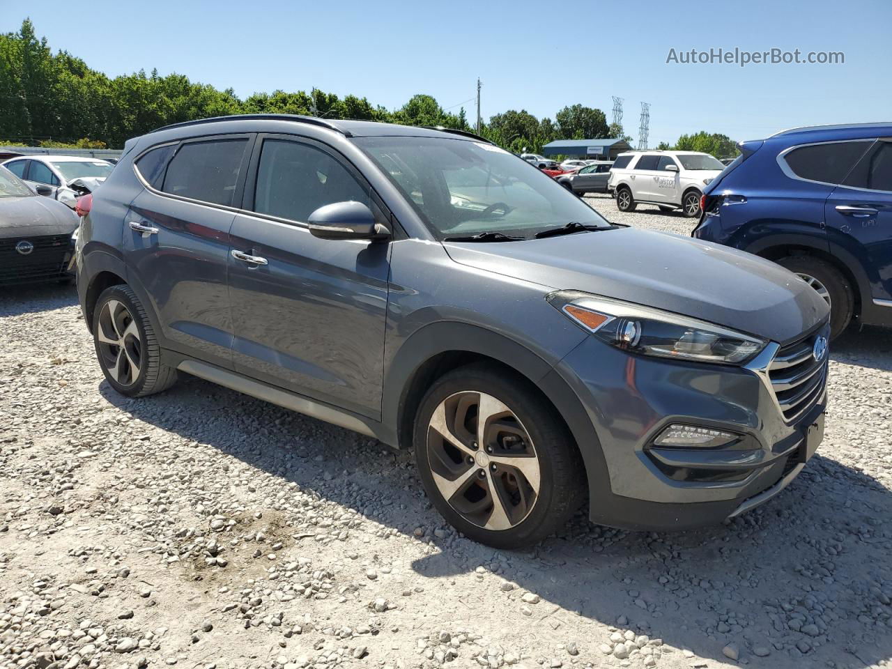 2017 Hyundai Tucson Limited Silver vin: KM8J3CA22HU321079