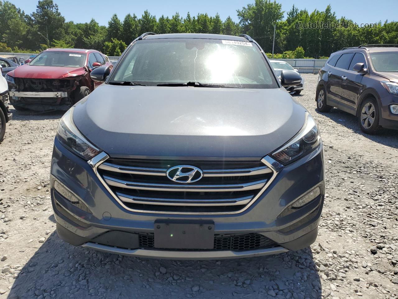 2017 Hyundai Tucson Limited Silver vin: KM8J3CA22HU321079