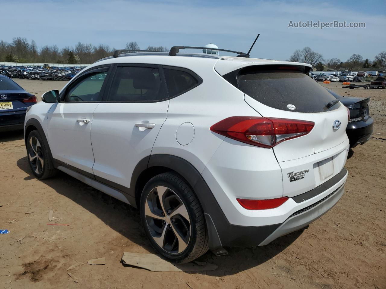 2017 Hyundai Tucson Limited White vin: KM8J3CA22HU397420