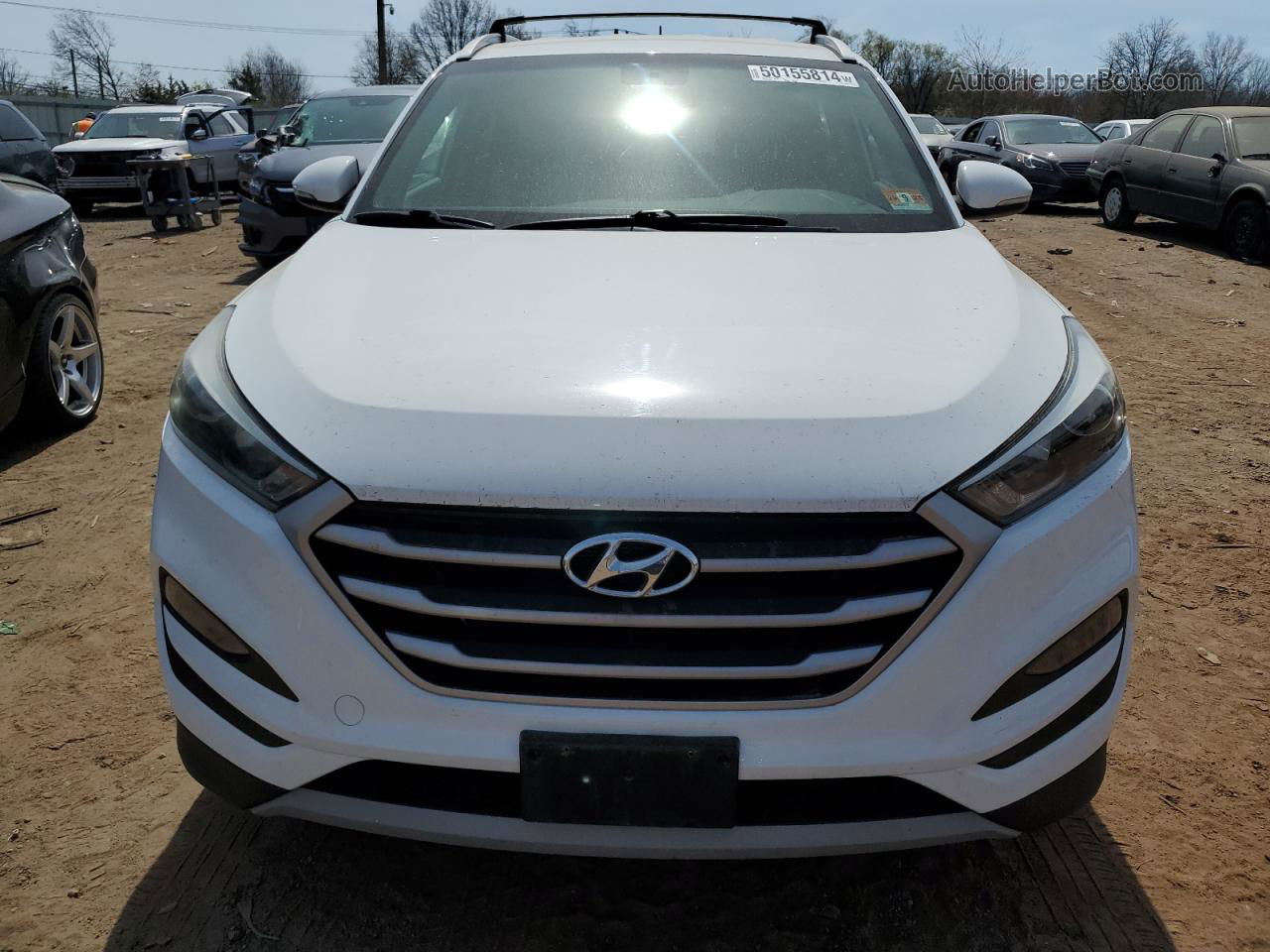 2017 Hyundai Tucson Limited White vin: KM8J3CA22HU397420