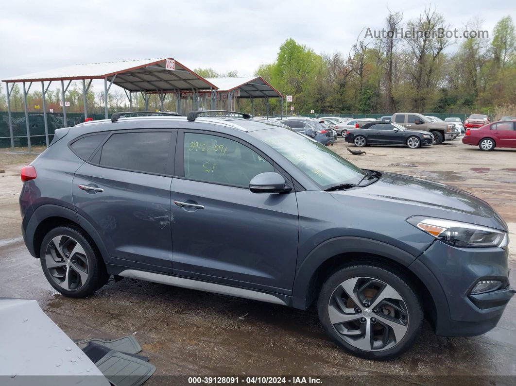 2018 Hyundai Tucson Limited Dark Blue vin: KM8J3CA22JU617371