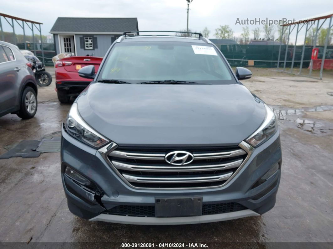 2018 Hyundai Tucson Limited Dark Blue vin: KM8J3CA22JU617371