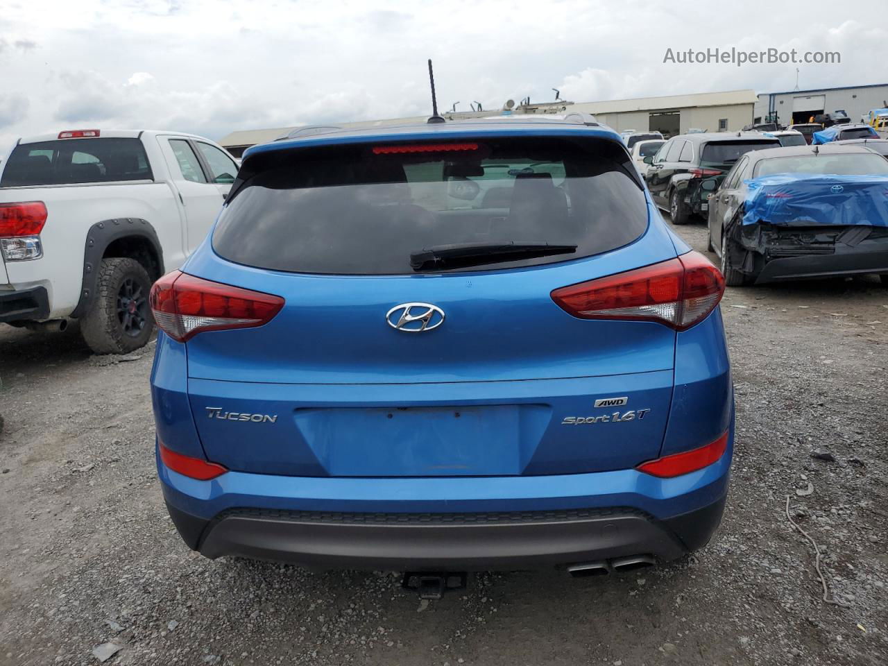 2016 Hyundai Tucson Limited Blue vin: KM8J3CA23GU104185