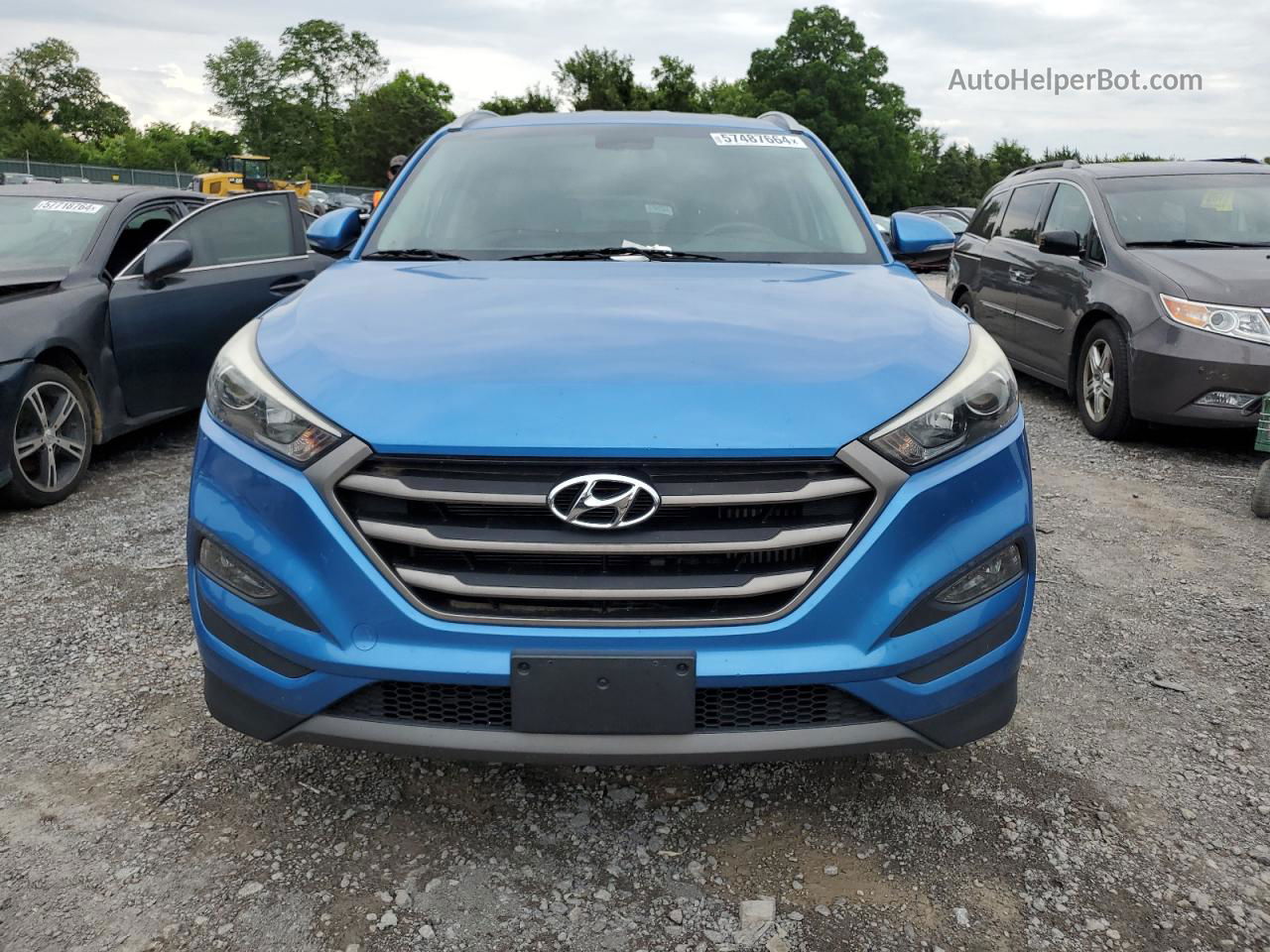 2016 Hyundai Tucson Limited Blue vin: KM8J3CA23GU104185