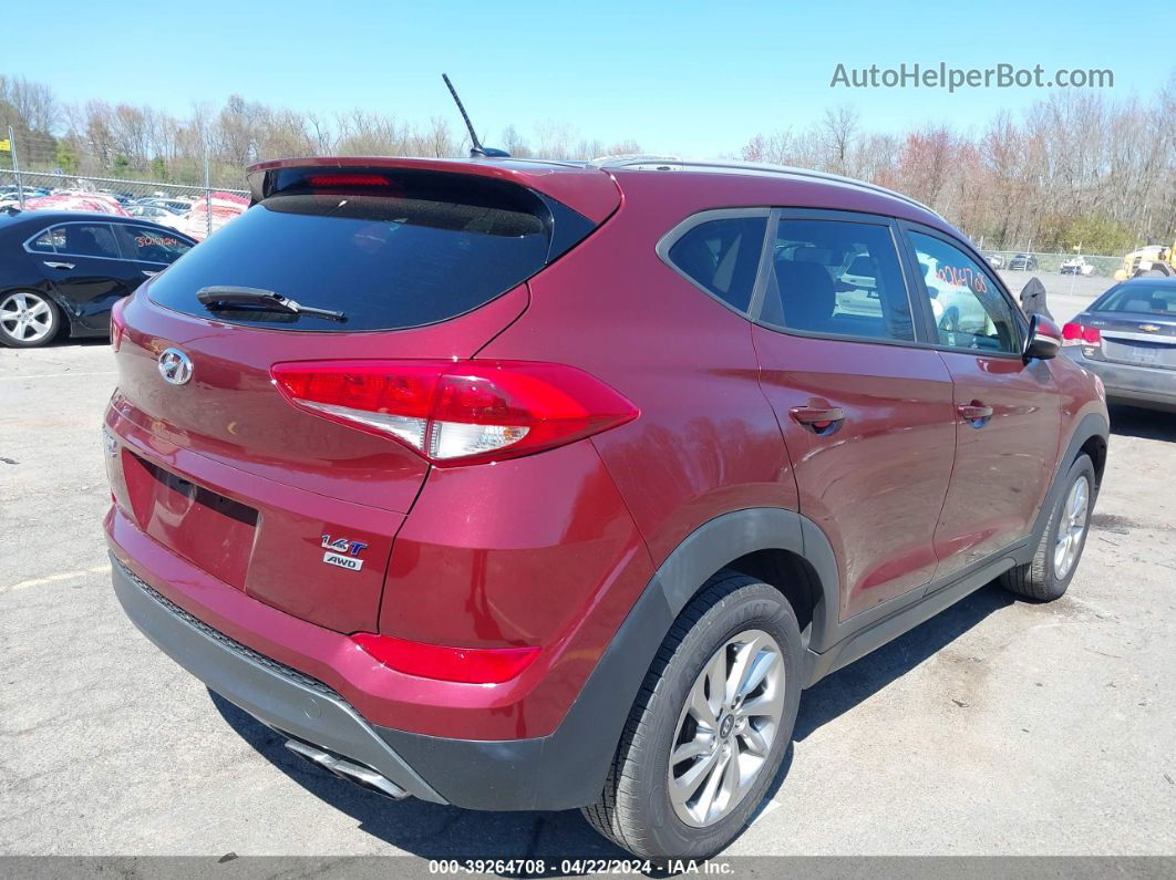 2016 Hyundai Tucson Eco Красный vin: KM8J3CA23GU191327