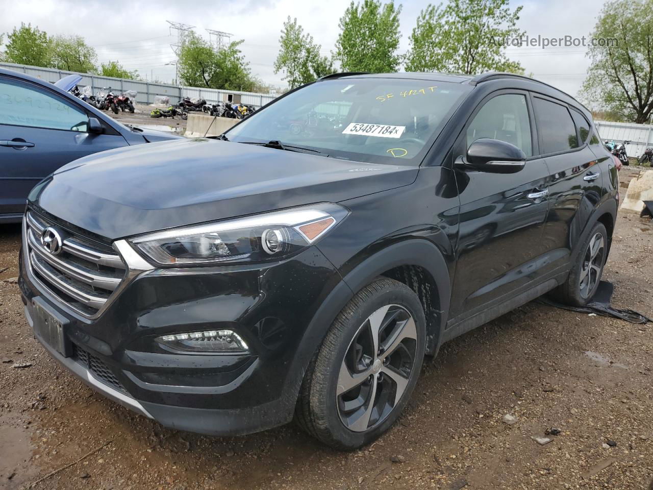 2016 Hyundai Tucson Limited Black vin: KM8J3CA23GU247735