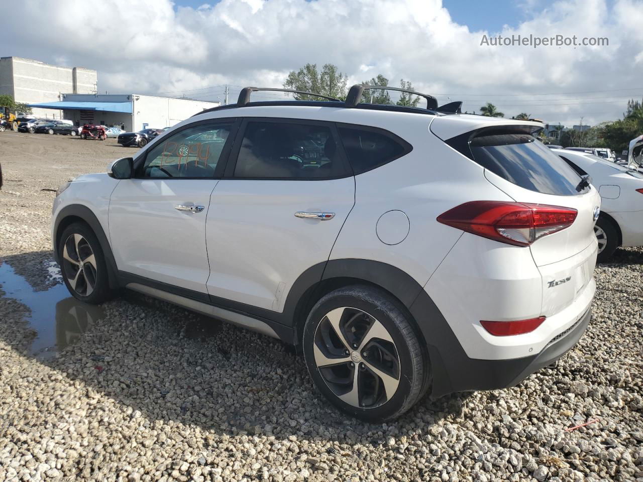 2017 Hyundai Tucson Limited White vin: KM8J3CA23HU281787