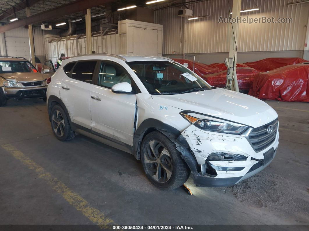 2017 Hyundai Tucson Limited Белый vin: KM8J3CA23HU282776