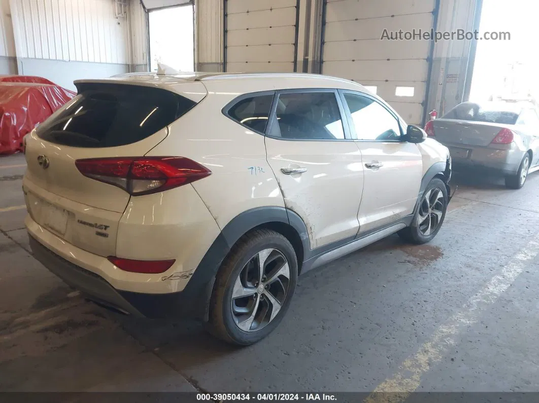 2017 Hyundai Tucson Limited Белый vin: KM8J3CA23HU282776