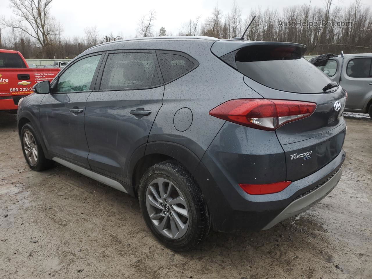 2017 Hyundai Tucson Limited Синий vin: KM8J3CA23HU426553