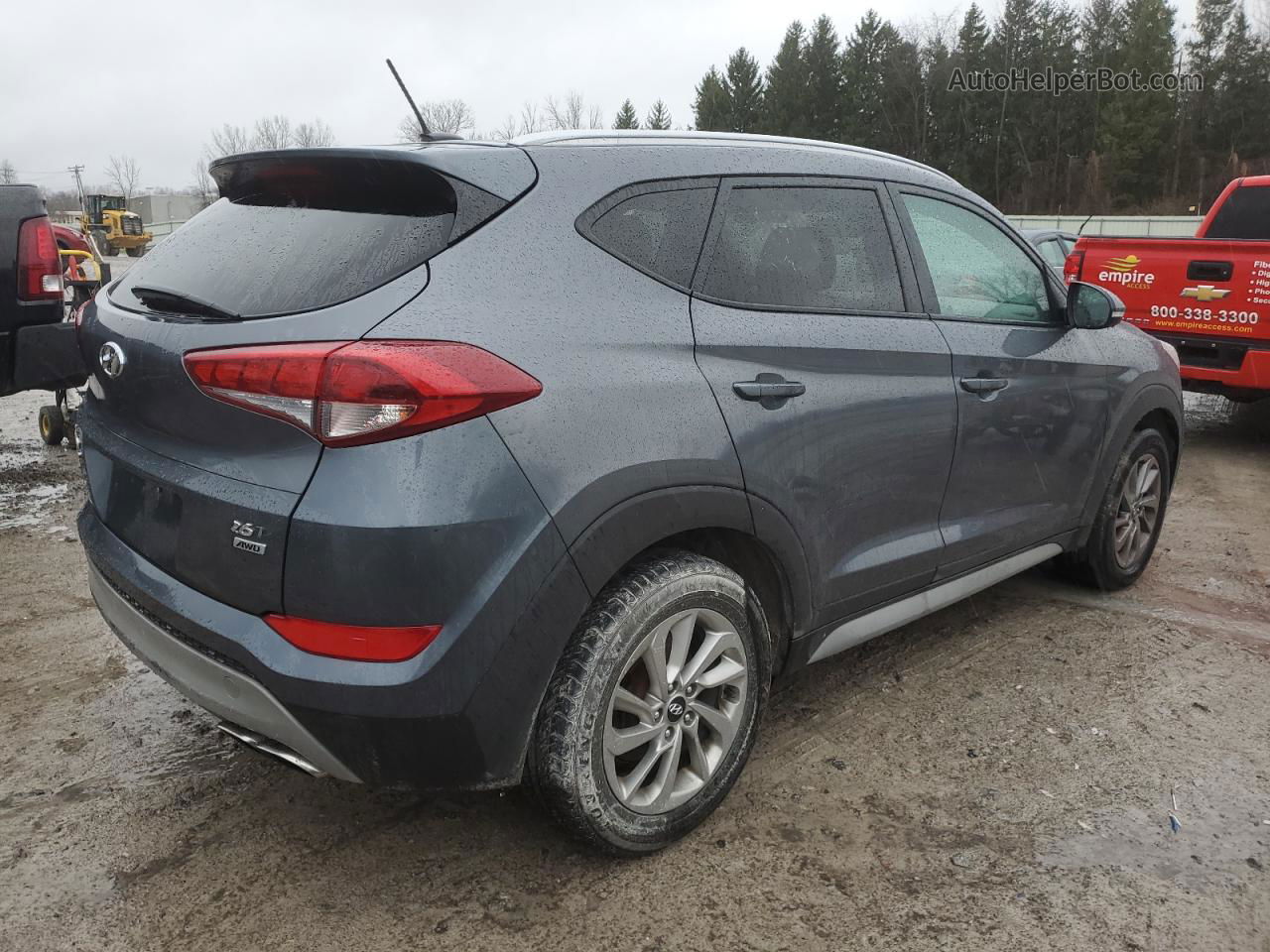 2017 Hyundai Tucson Limited Синий vin: KM8J3CA23HU426553