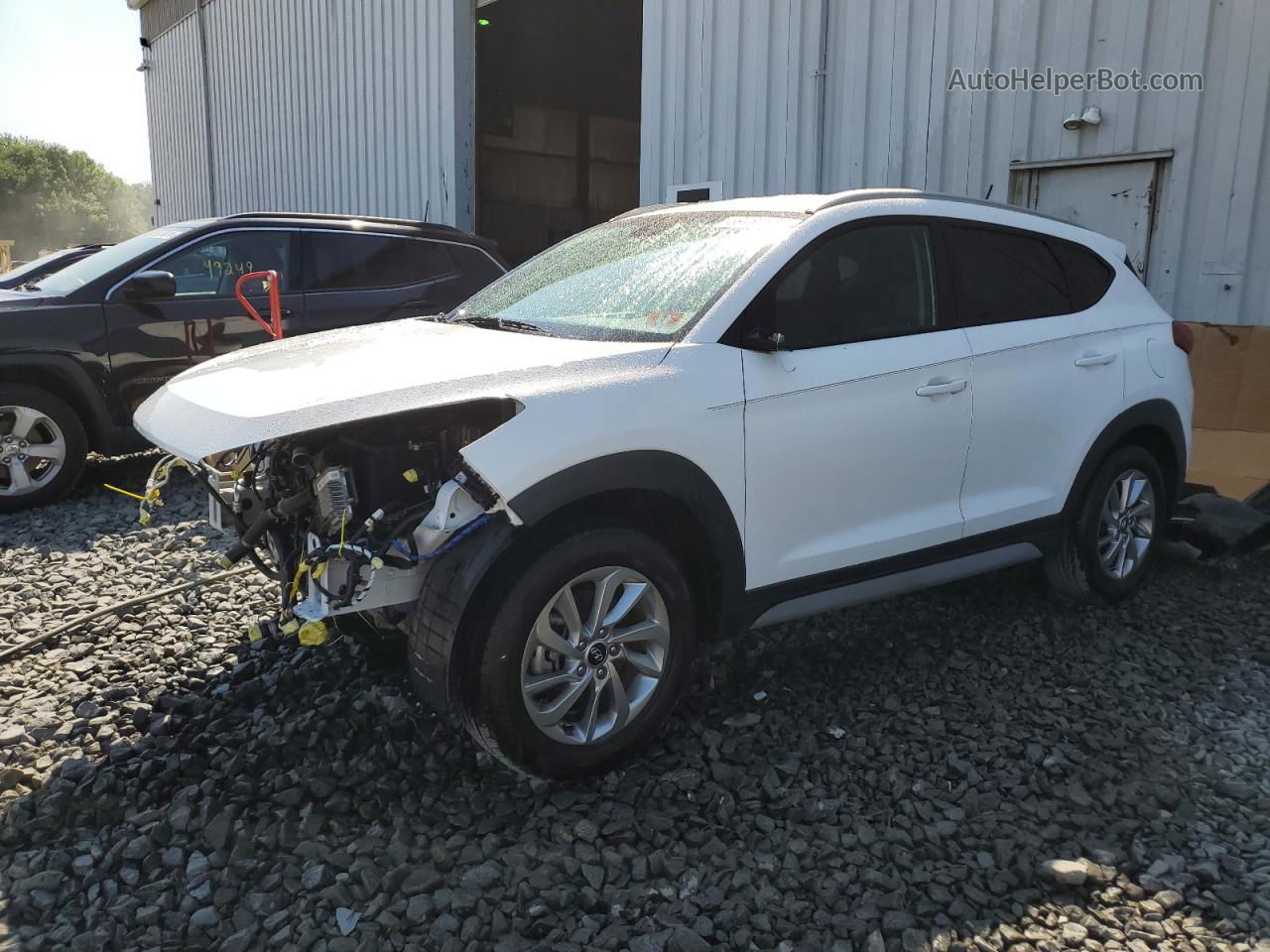 2017 Hyundai Tucson Limited White vin: KM8J3CA23HU508394