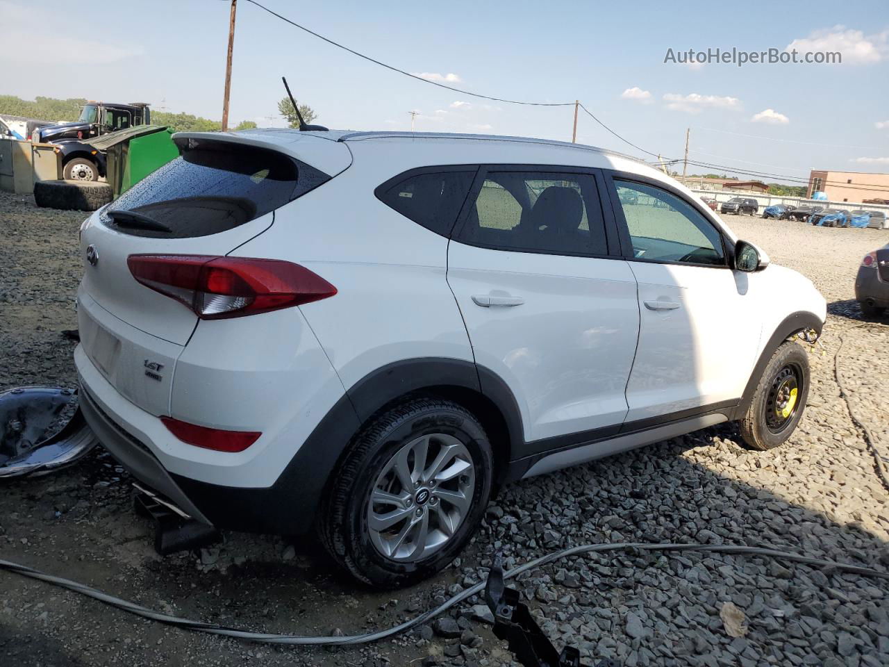 2017 Hyundai Tucson Limited White vin: KM8J3CA23HU508394