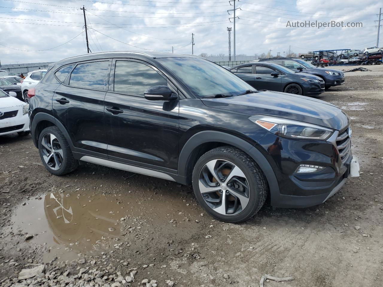 2017 Hyundai Tucson Limited Black vin: KM8J3CA23HU546403