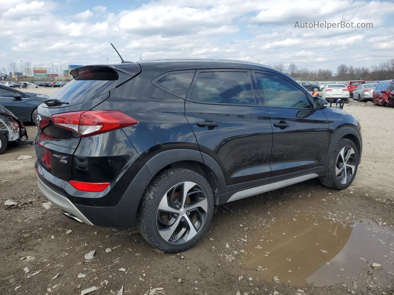 2017 Hyundai Tucson Limited Черный vin: KM8J3CA23HU546403