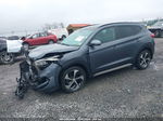 2018 Hyundai Tucson Limited Серый vin: KM8J3CA23JU760328