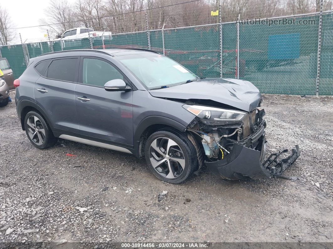 2018 Hyundai Tucson Limited Gray vin: KM8J3CA23JU760328