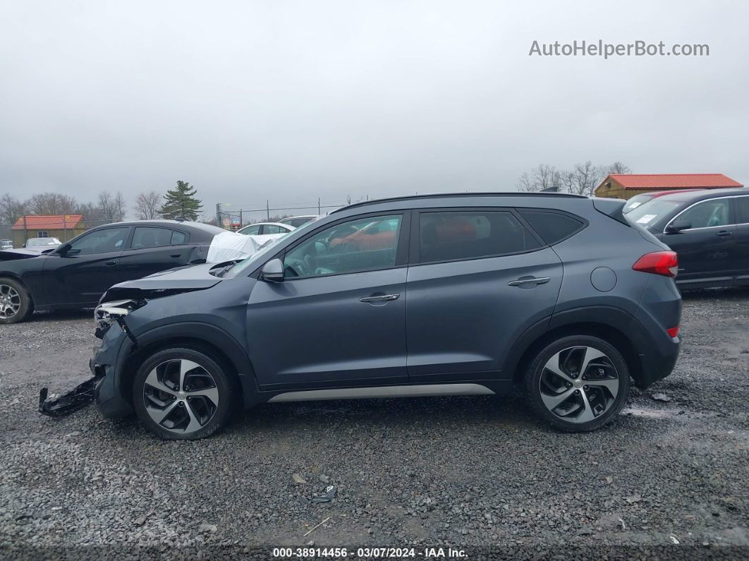 2018 Hyundai Tucson Limited Серый vin: KM8J3CA23JU760328