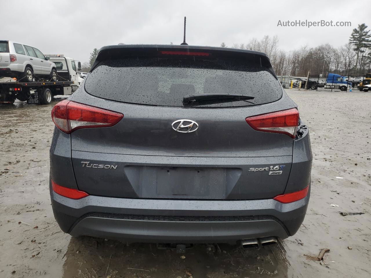 2016 Hyundai Tucson Limited Gray vin: KM8J3CA24GU058298