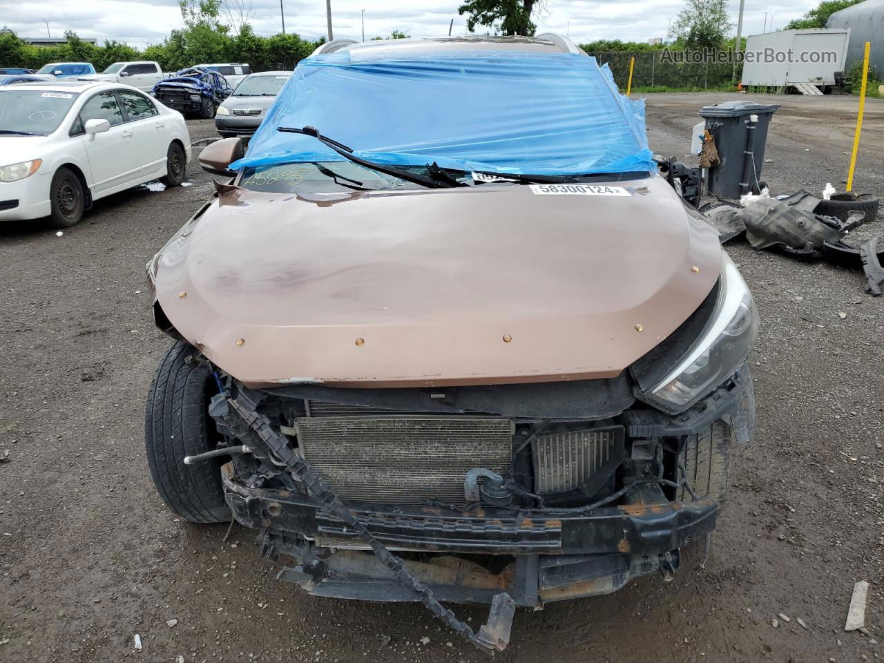 2016 Hyundai Tucson Limited Brown vin: KM8J3CA24GU080298