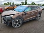 2016 Hyundai Tucson Limited Brown vin: KM8J3CA24GU080298