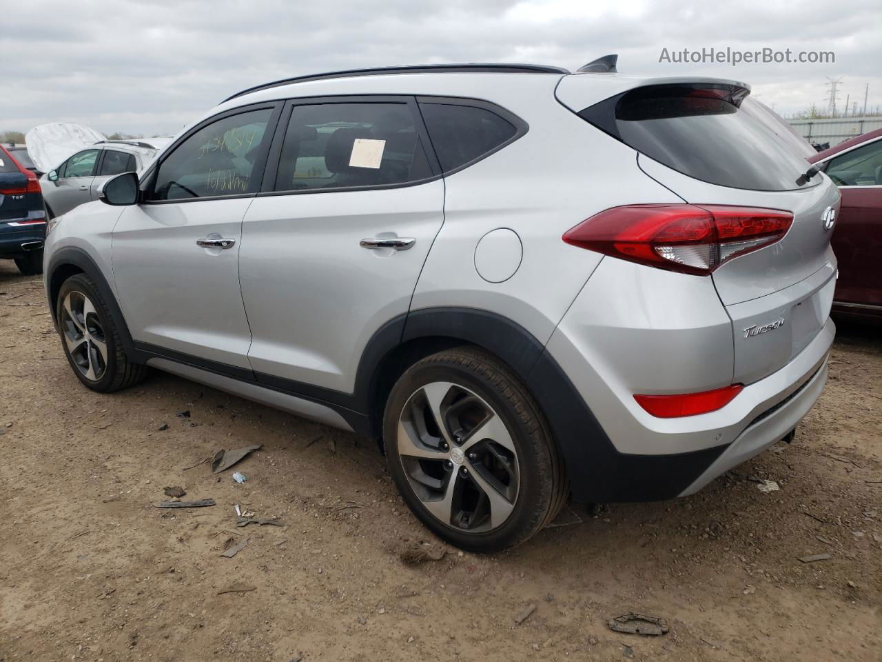 2017 Hyundai Tucson Limited Silver vin: KM8J3CA24HU278008