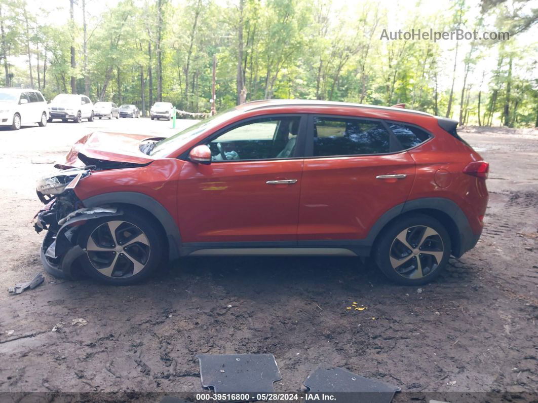 2017 Hyundai Tucson Limited Orange vin: KM8J3CA24HU309595