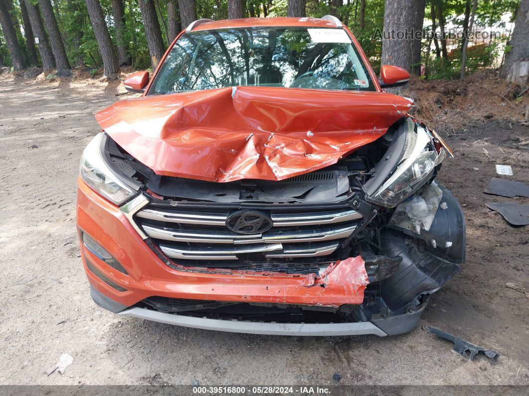 2017 Hyundai Tucson Limited Orange vin: KM8J3CA24HU309595