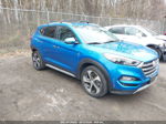 2017 Hyundai Tucson Limited Синий vin: KM8J3CA24HU406778