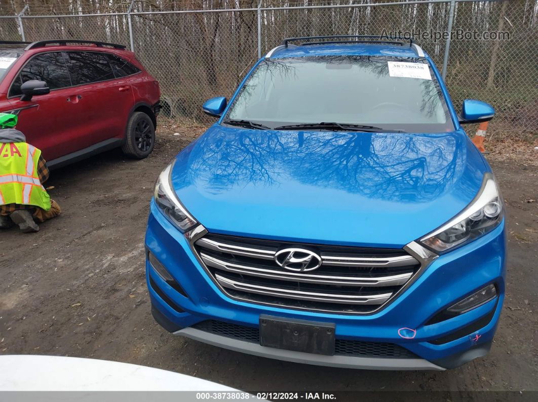 2017 Hyundai Tucson Limited Blue vin: KM8J3CA24HU406778