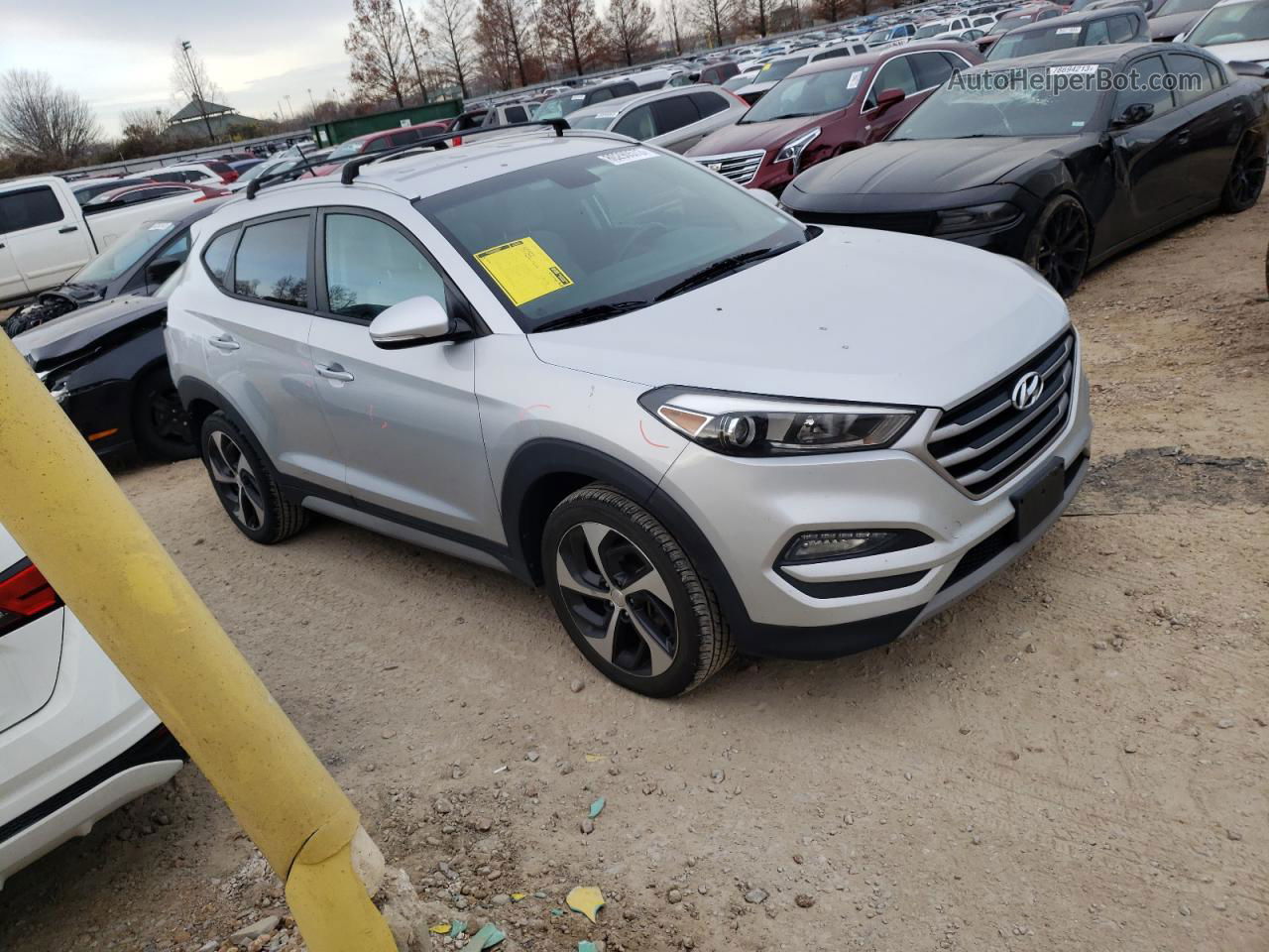 2017 Hyundai Tucson Limited Silver vin: KM8J3CA24HU447721