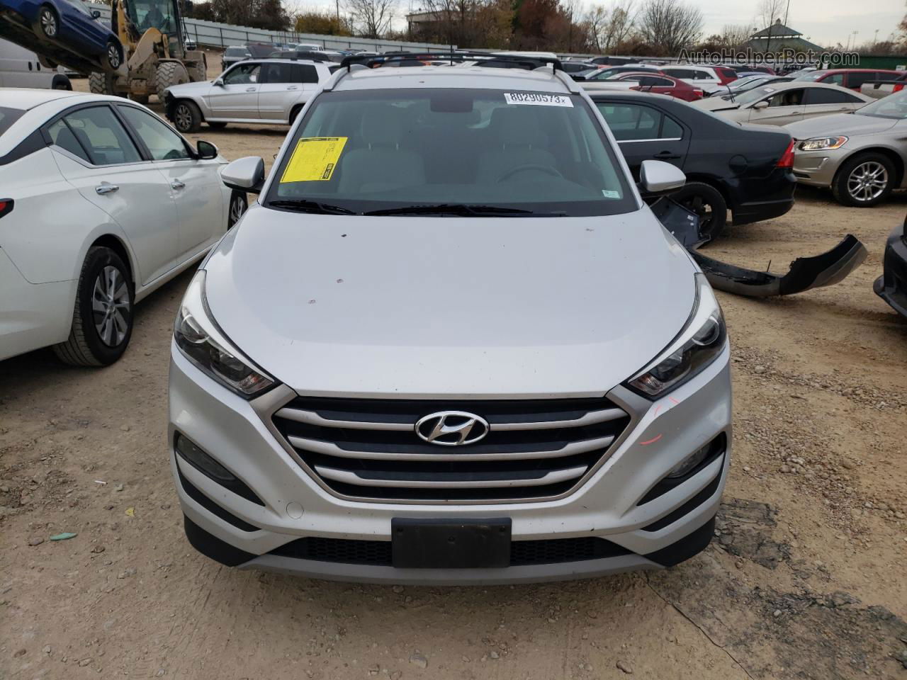 2017 Hyundai Tucson Limited Silver vin: KM8J3CA24HU447721