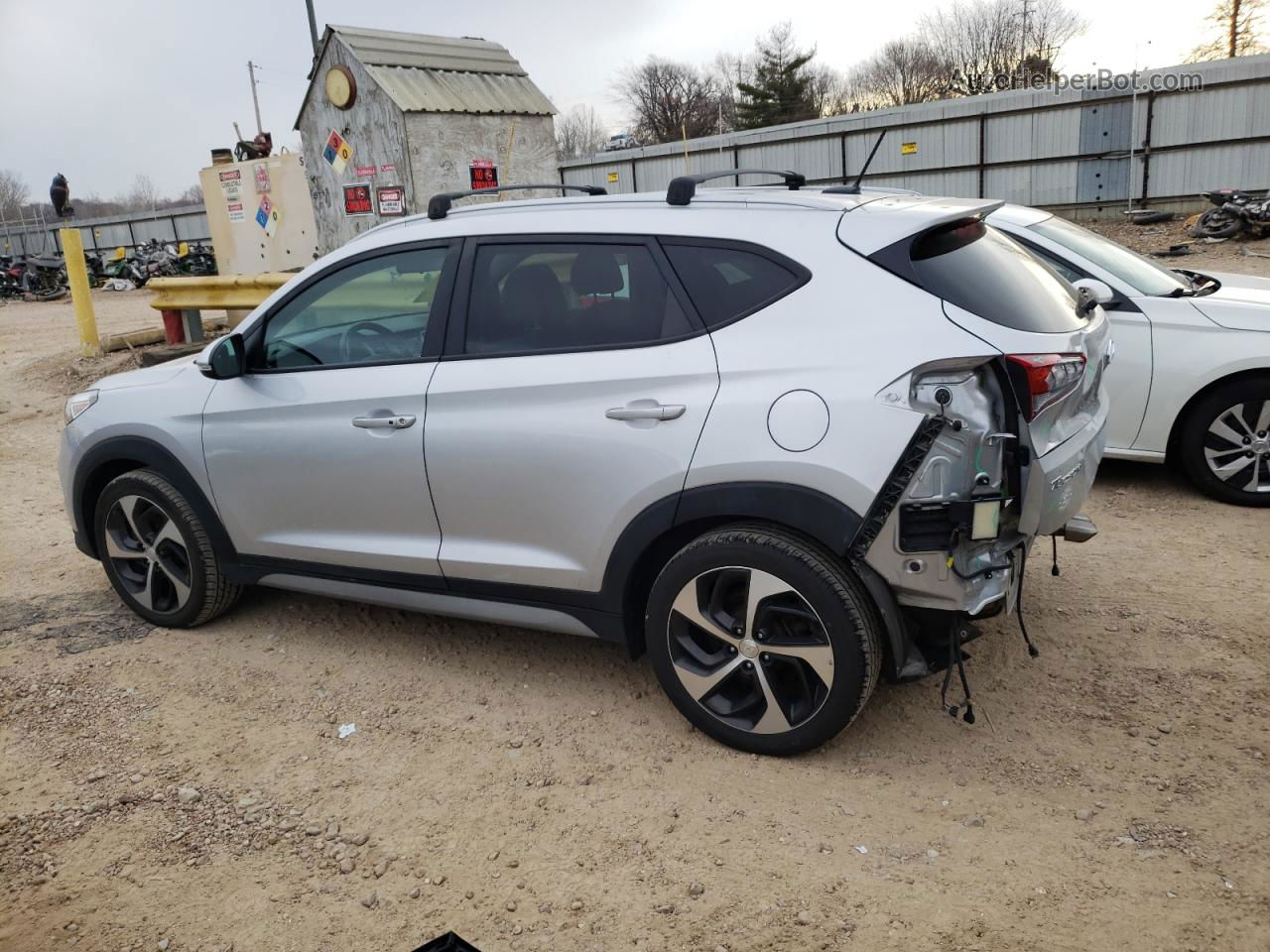 2017 Hyundai Tucson Limited Silver vin: KM8J3CA24HU447721