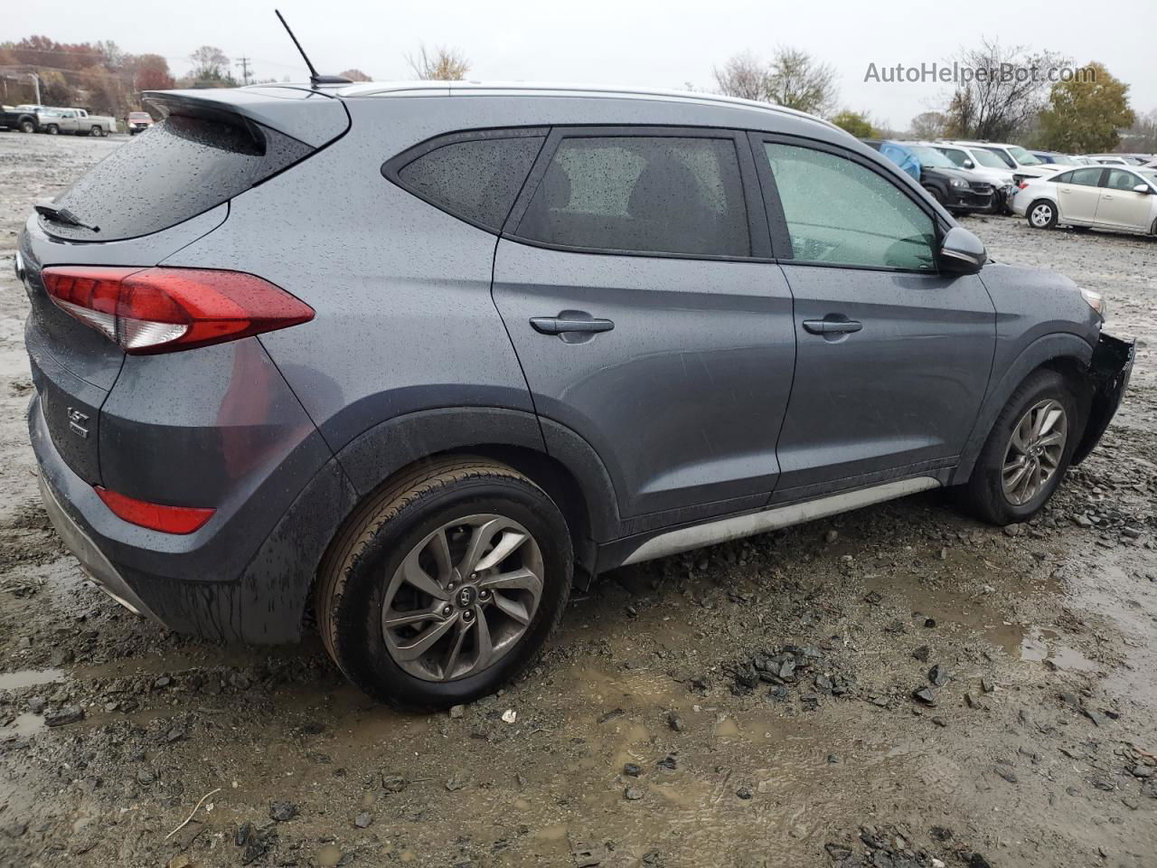 2017 Hyundai Tucson Limited Gray vin: KM8J3CA24HU504225