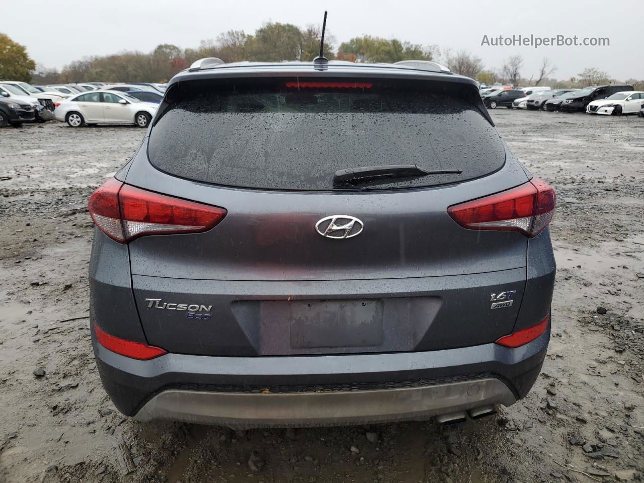 2017 Hyundai Tucson Limited Gray vin: KM8J3CA24HU504225