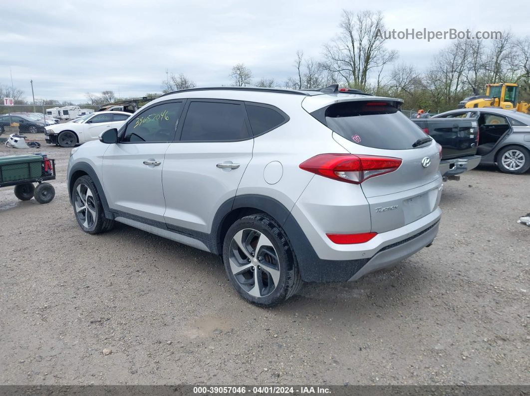 2018 Hyundai Tucson Limited Silver vin: KM8J3CA24JU644197