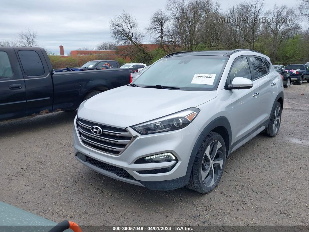 2018 Hyundai Tucson Limited Silver vin: KM8J3CA24JU644197