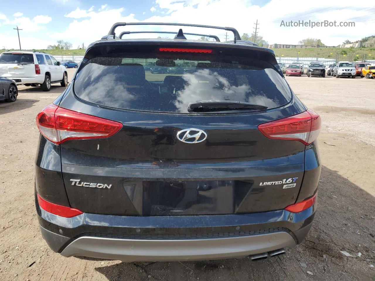 2016 Hyundai Tucson Limited Black vin: KM8J3CA25GU245680