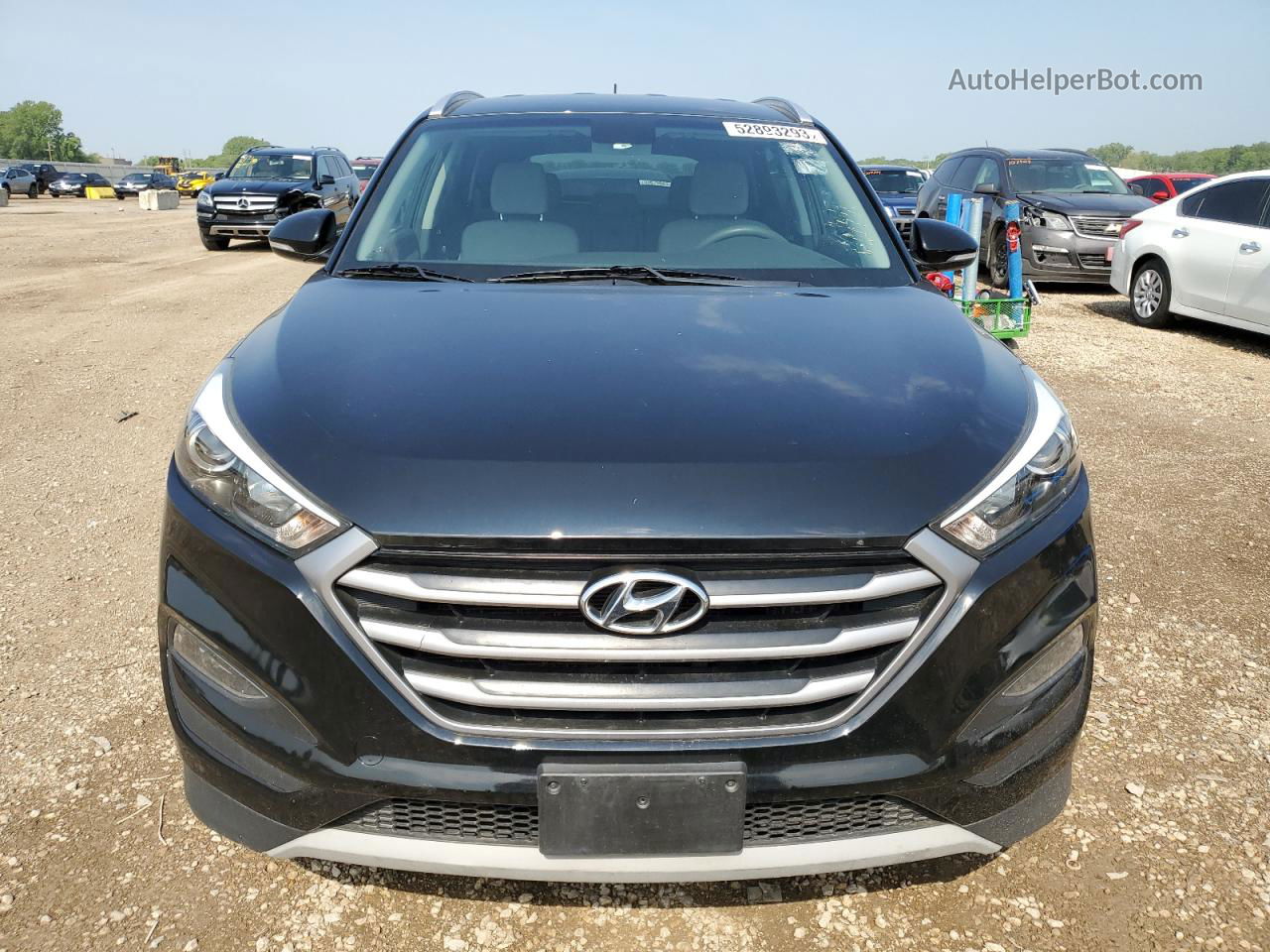 2017 Hyundai Tucson Limited Черный vin: KM8J3CA25HU273822