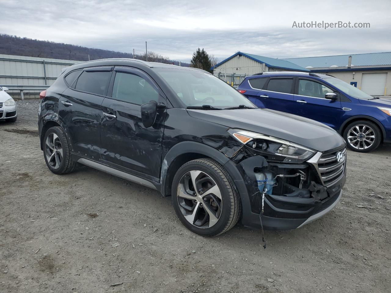 2017 Hyundai Tucson Limited Черный vin: KM8J3CA25HU326437