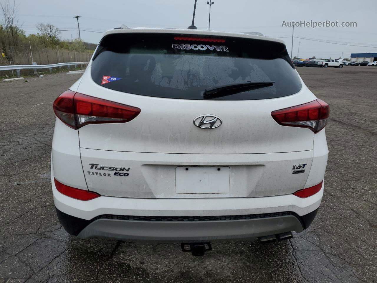 2017 Hyundai Tucson Limited Белый vin: KM8J3CA25HU368297