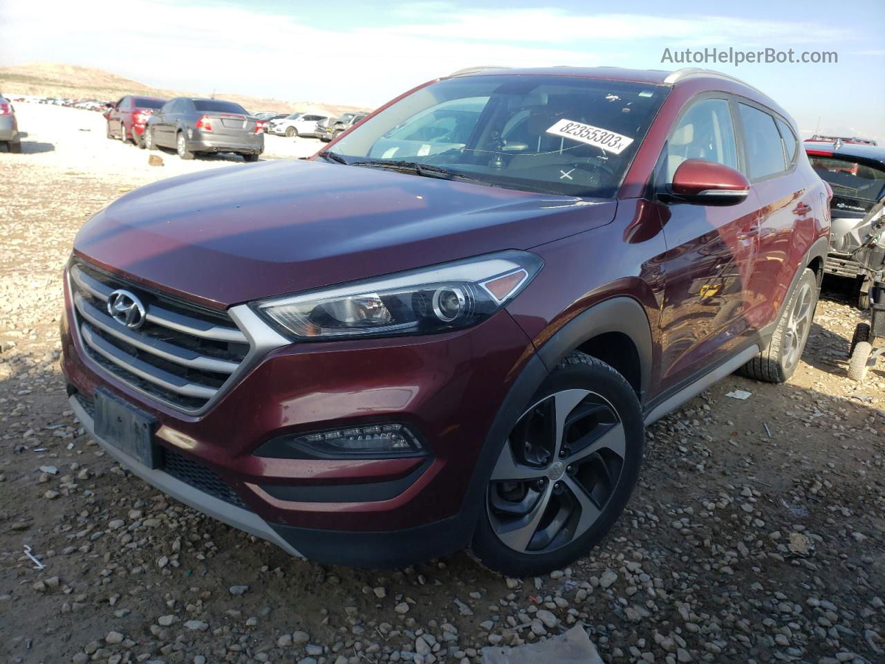 2017 Hyundai Tucson Limited Red vin: KM8J3CA25HU455522