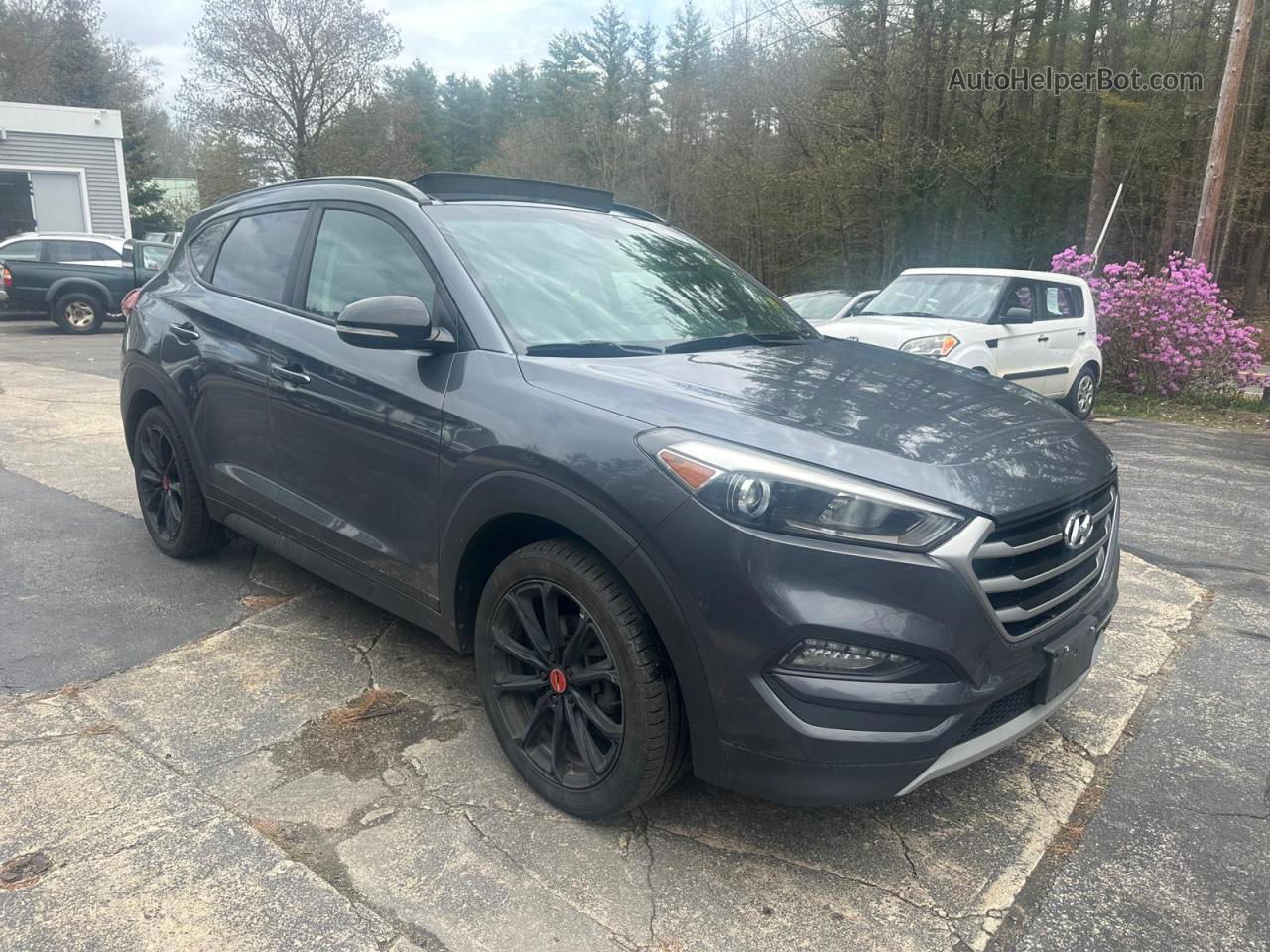 2017 Hyundai Tucson Limited Угольный vin: KM8J3CA25HU498970