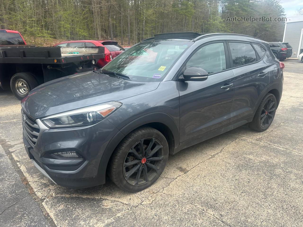 2017 Hyundai Tucson Limited Угольный vin: KM8J3CA25HU498970