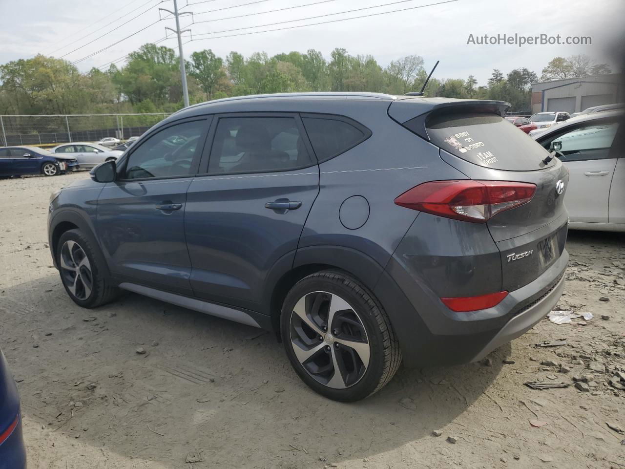 2017 Hyundai Tucson Limited Silver vin: KM8J3CA25HU506551